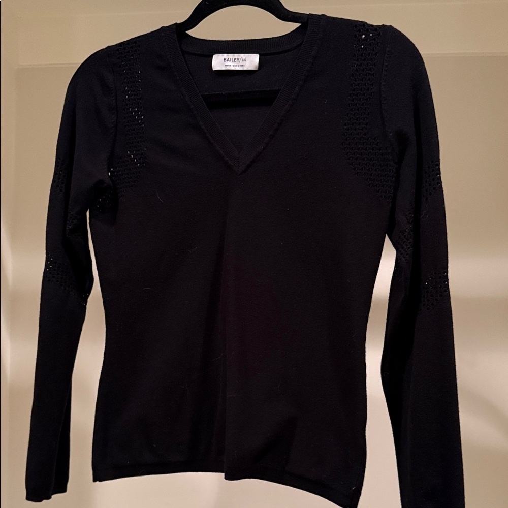 Bailey 44 Black V-Neck Sweater